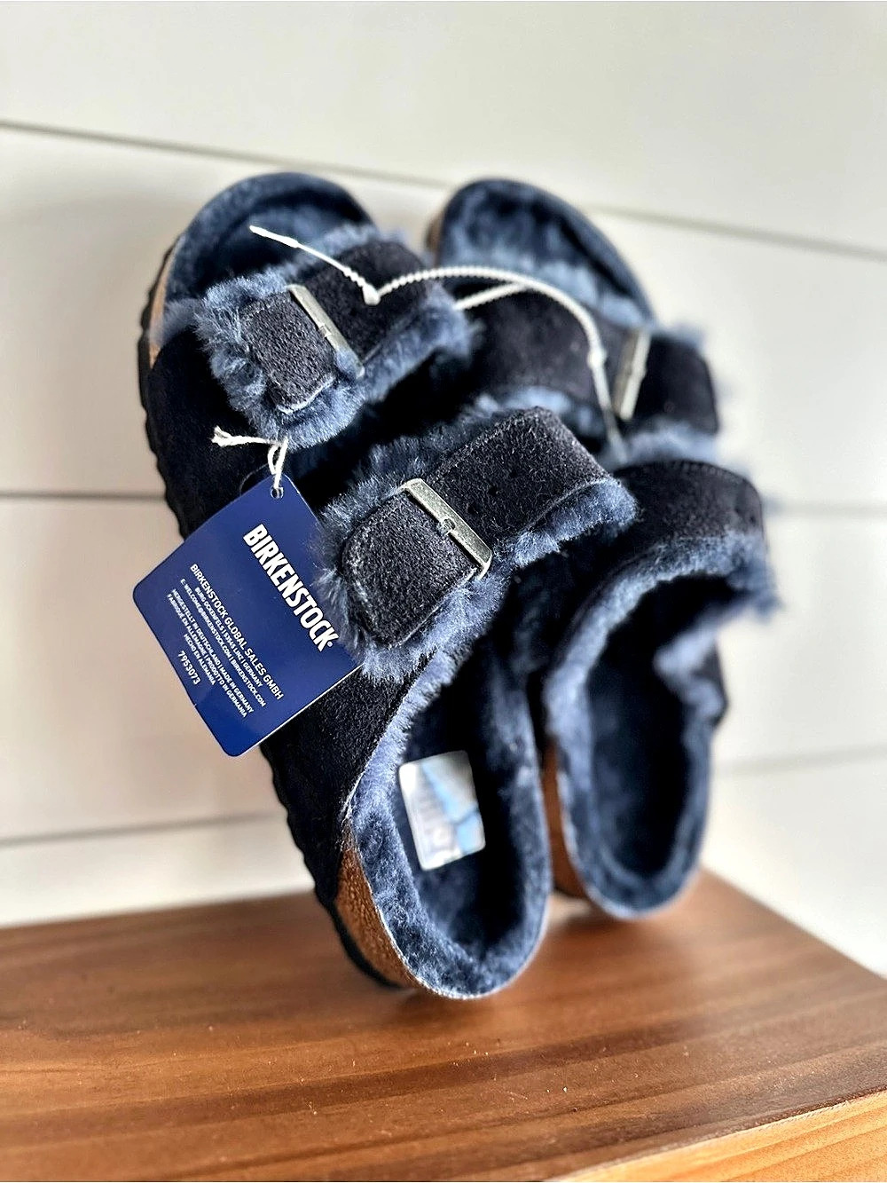 Birkenstock Arizona shearling navy us women 11 / men 9 eu 42